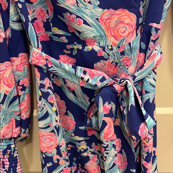 Lilly Pulitzer Pink and Blue Floral Dress - Picture 2 of 4